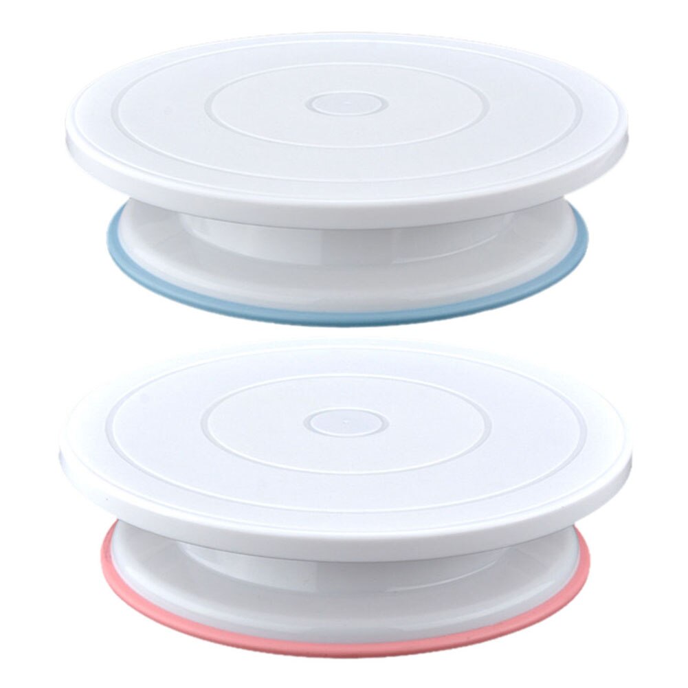 Baking Dishes Pastry Baking Tray Anti Slip Round Cake Stand Rotary Table DIY Pan Cake Plate Rotating Turntable
