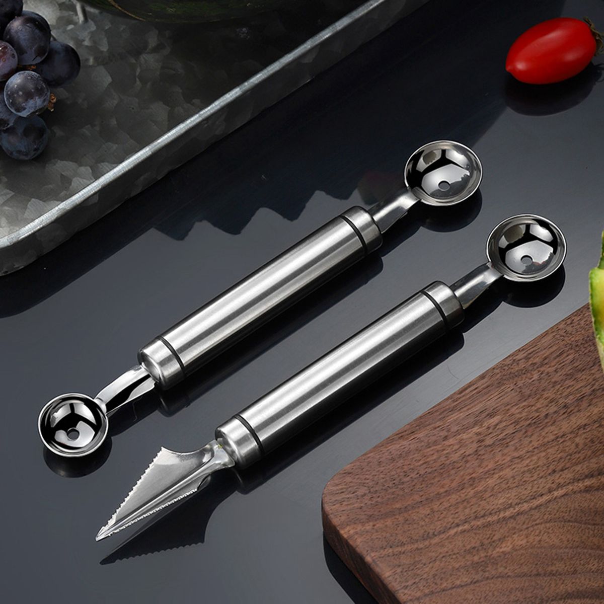 Fruit Platter Carving Knife Melon Scoops Ice Cream Scoop Watermelon Ballers DIY Assorted Fruit Slicer Tool
