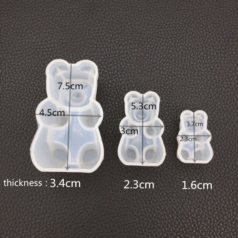 Gummy bear candy silikonform kake sjokolade fondant harpiks anheng smykker diy