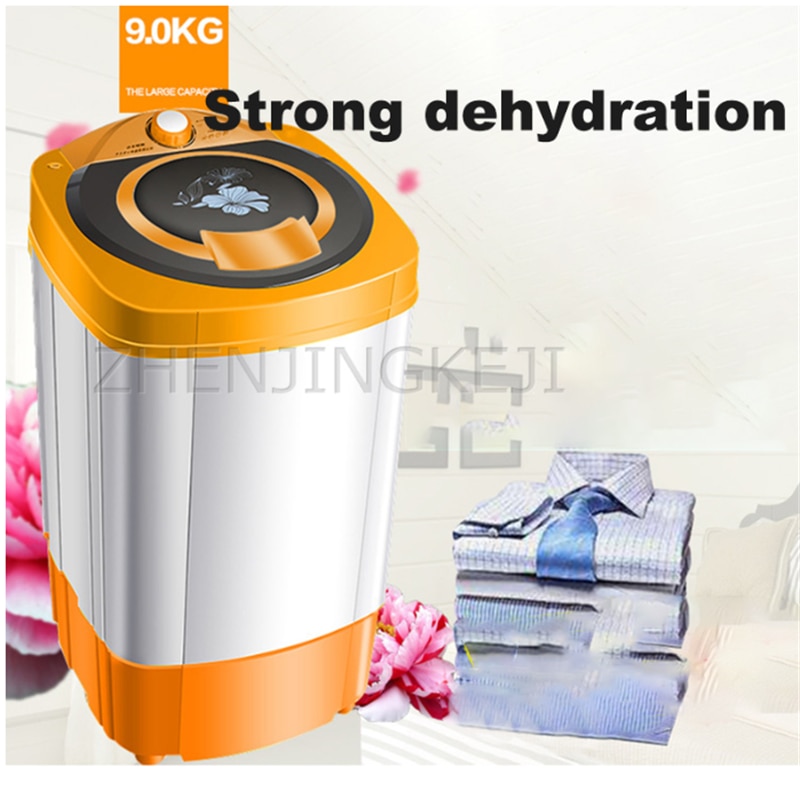 9KG Dörr Edelstahl Einzigen Trockner Hohe Kapazität Spin Eimer Waschmaschine Kleidung Waschen Werkzeuge Reinigung Geräte