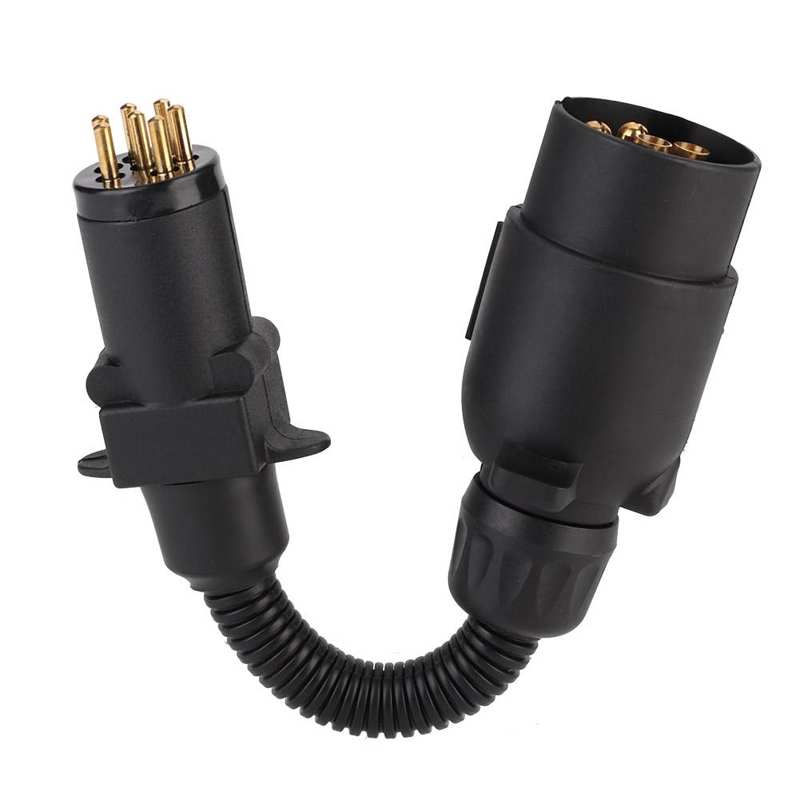 Plate Alternator Truck Generator 7-Pin AU to EU Plug Car Trailer Plugs Socket Adapter Converter Caravan Towbar Towing