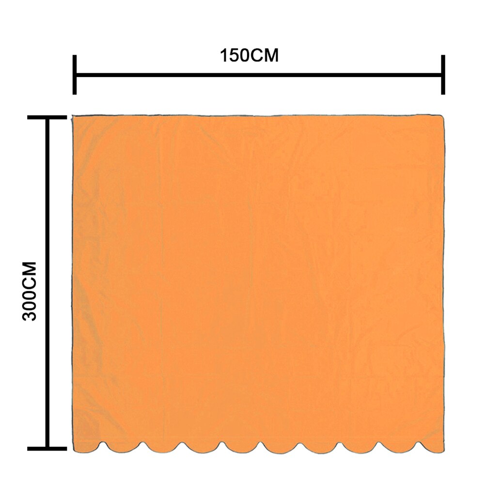 Vattentätt toppskydd baldakin ersättning för trädgård uteplats gräsmatta utomhus markis solskydd skydd tyg täcka juni 1: Orange 3 x 1.5m