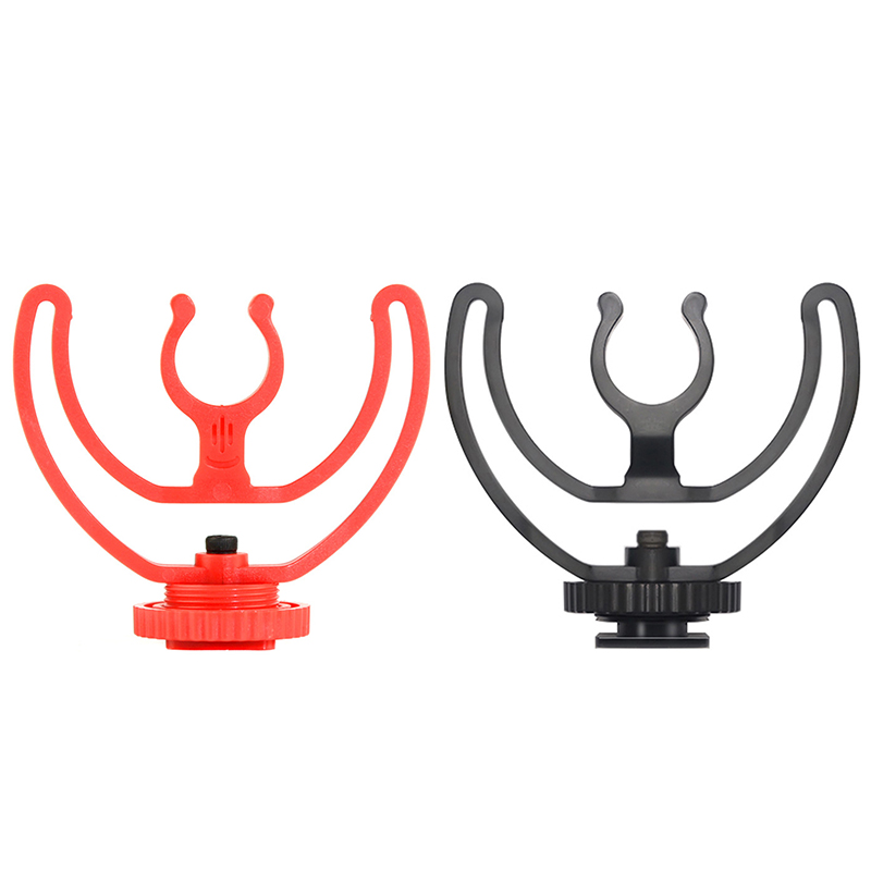 Camera Shoe Shock Mount with Rycote Lyre Bracket for Rode VideoMicro VideoMic Me Microphone