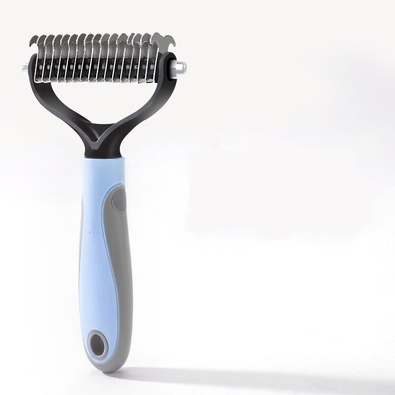 Hondenknoopkam hondenhaar dubbelzijdige kam kam ontharing gouden haar speciale middelgrote en grote hondenkam huisdierbenodigdheden