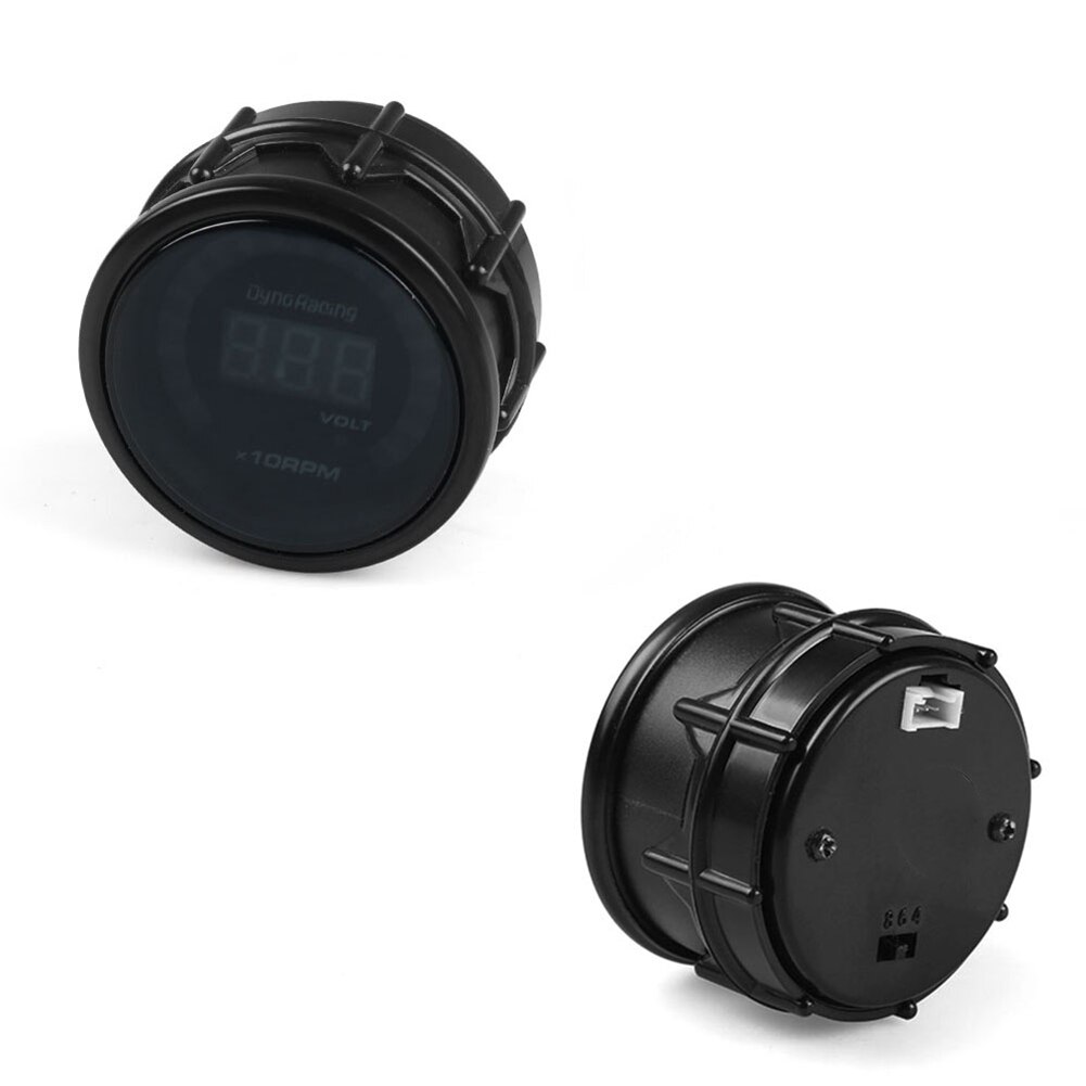 Racing Speed Gauge Tachometer Meter LED Scale Digital Display Car Modification 0-10000 RPM 12V Universal X66