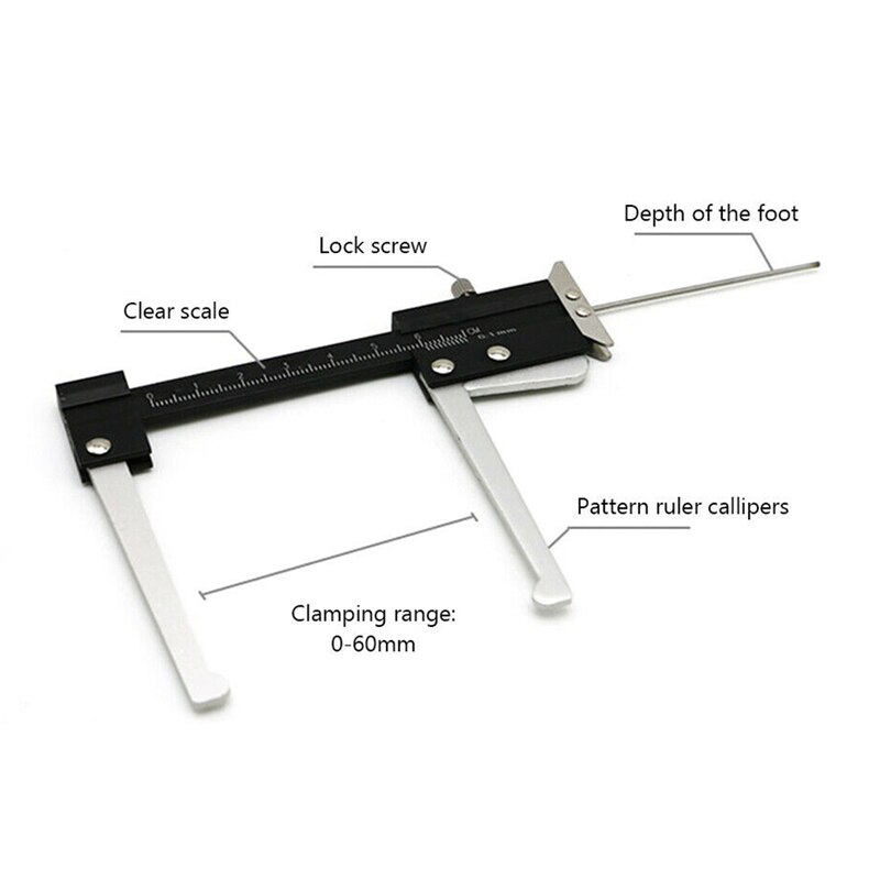 TOPDisc Brake Rotor Thickness Caliper 0-60mm Gauge Gage Micrometer Measuring Tool