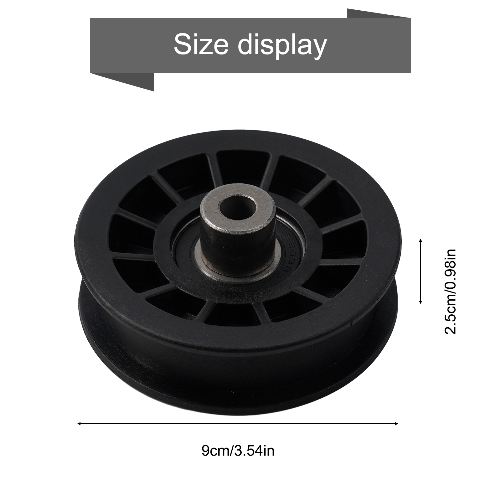 1pc Lawn Mower Part For Poulan Lawn Tractor 194327 532194327 Black Flat Idler Pulley Parts Accessories