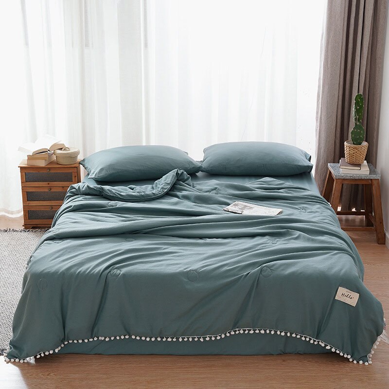 Japan Sommer Decke Weiß Grau Decke Doppel Königin König Patchwork Bettdecke Klimaanlage Dünne Bettdecke Bettdecke Bettdecke: 150x200cm / 6