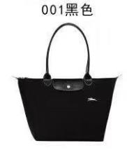 Lange griff große bestickte knödel tasche wasserdichte pendler tasche handtasche nylon leinwand tasche