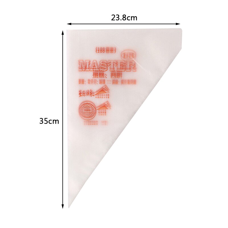100Pcs/bag Disposable Piping Bag Icing Nozzle Fondant Cake Decorating Pastry icing nozzles Small Large Size Cake Tools: B L