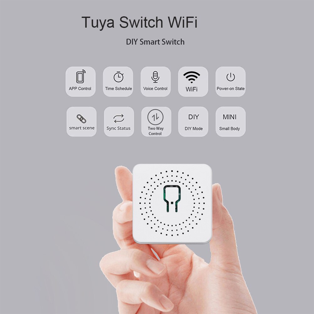 Tuya Smart Wifi Diy Schakelaar 16A Ondersteunt 2 Manier Controle Domotica Module Werkt Met Alexa Google Thuis