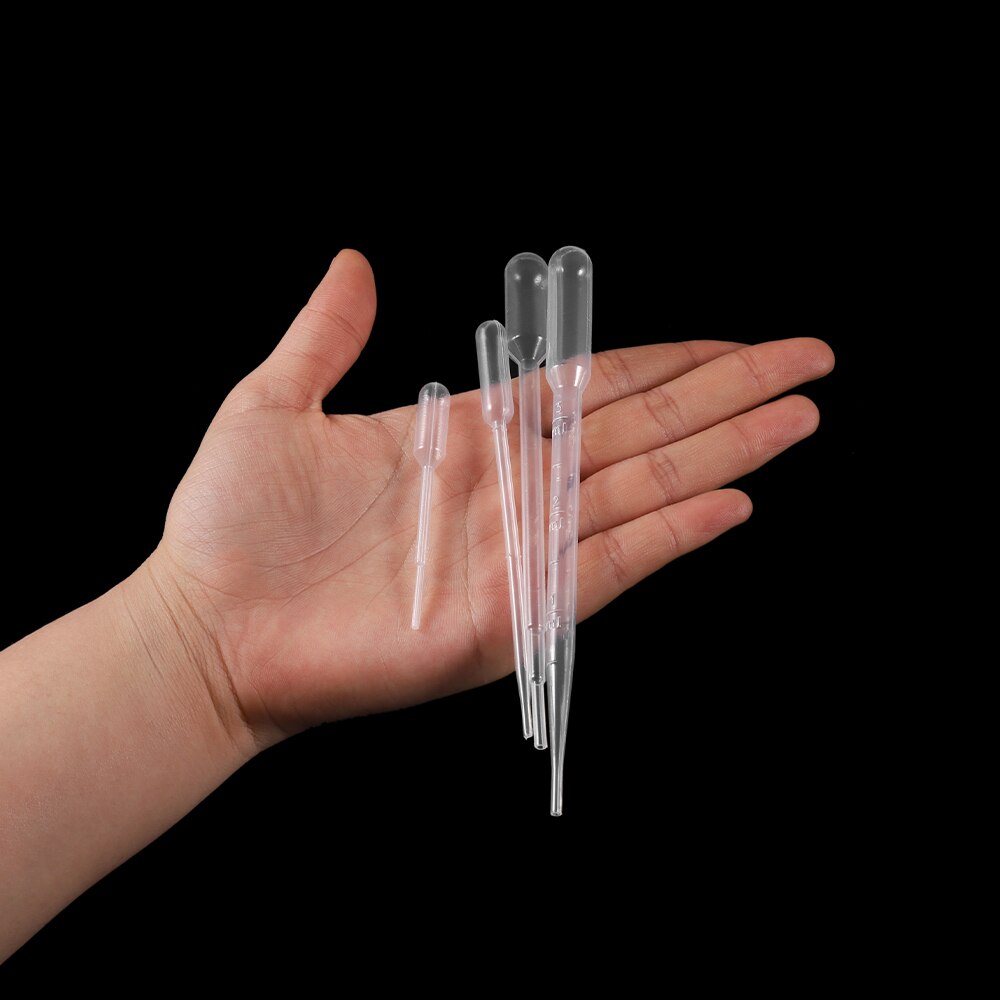 20-200Pcs 0.2-3ML Plastic Disposable Pipettes Squeeze Transfer Pipettes Dropper For Silicone Mold UV Epoxy Resin Jewelry Making
