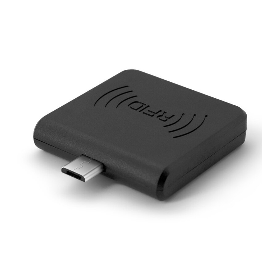 1Pc Mobile RFID Reader 125khz Contactless ID Card Reader, Micro USB Interface LED Light Mini ID Reader For Android Mobile Phone