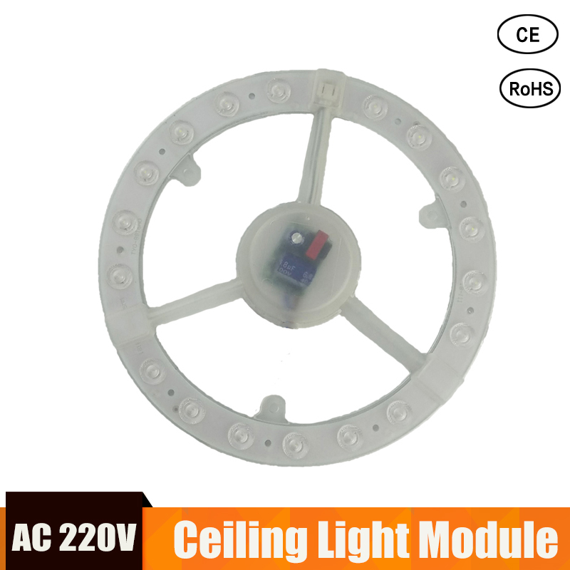 Led Module Licht 220V 12W 18W 24W Ronde Vervangen Plafondlamp Verlichting Bron Handig Installatie Voor huis Binnenverlichting