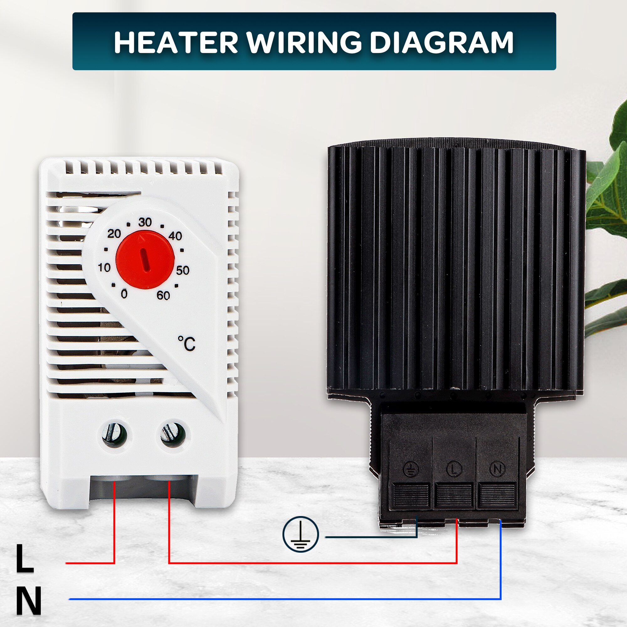 HG140 – chauffage à semi-conducteur en alliage d&#39;aluminium, 60W 75W 100W, résistance PTC, Anti-Condensation, déshumidificateur