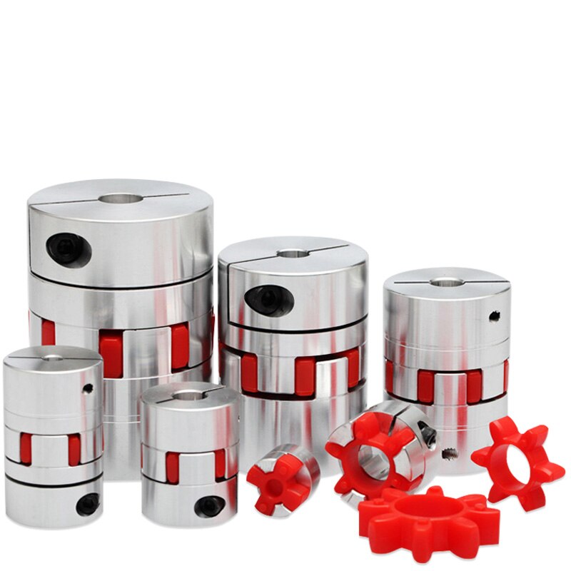 Cnc motor kjeve aksel koblinger fleksibel edderkopp plomme aksel kobling  d20 l25 4mm 5mm 6mm 6.35mm 8mm 9mm 10mm elastisk kobling