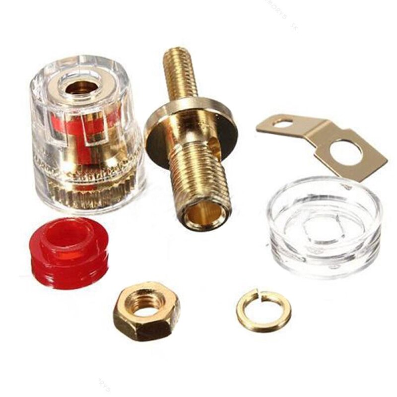 8 pçs 4mm amplificador alto-falante terminal ligação post banana plug jack