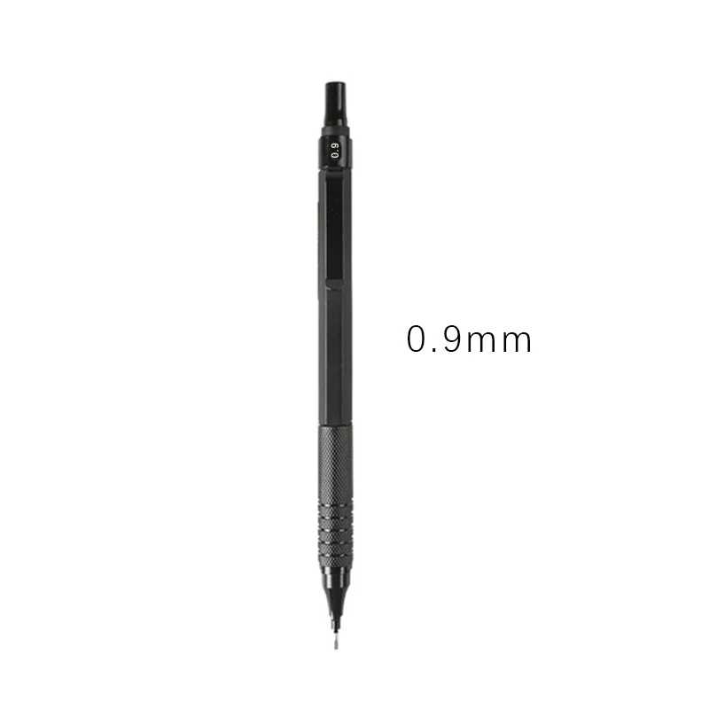 Lápiz mecánico de 0,3/0,5/0,7/2,0mm, centro de gravedad bajo, dibujo de Metal, lápiz especial, suministros de arte para escritura escolar y de oficina, 1 ud.: Azul