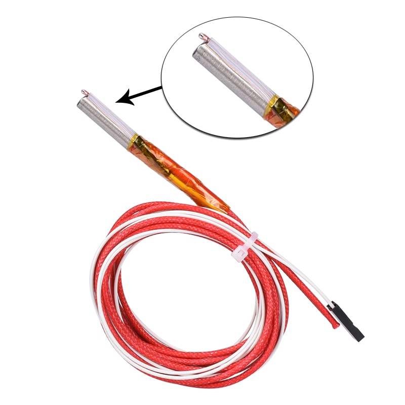 Termistores NTC 100 de 3950 K Ohm, Sensor de temperatura con Cable, cabezal Dupont para Reprap Mendel MK2A MK2B, cama , piezas de impresoras 3D