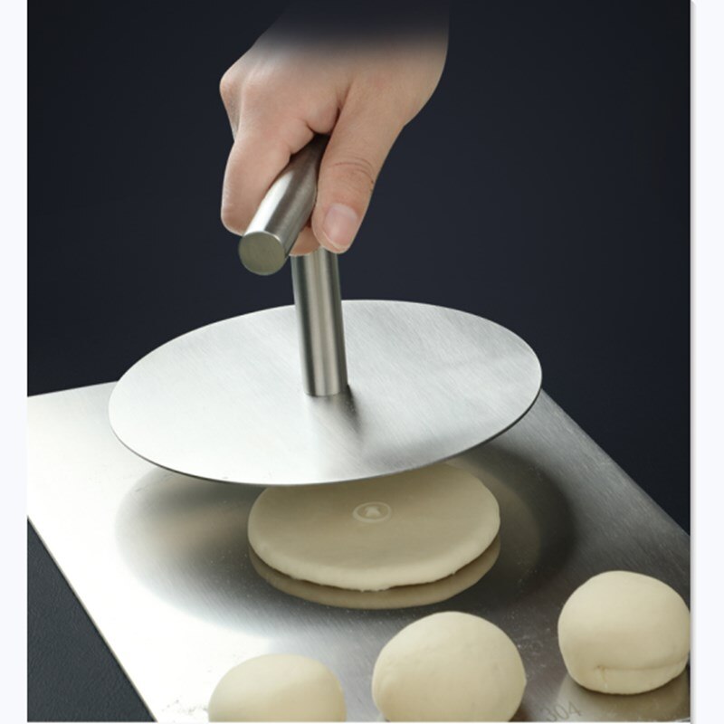 Presse à Tortilla ronde avec poignée en acier inoxydable, outil de cuisine pratique pour la maison, pression manuelle, tarte, croûte, pâtisserie