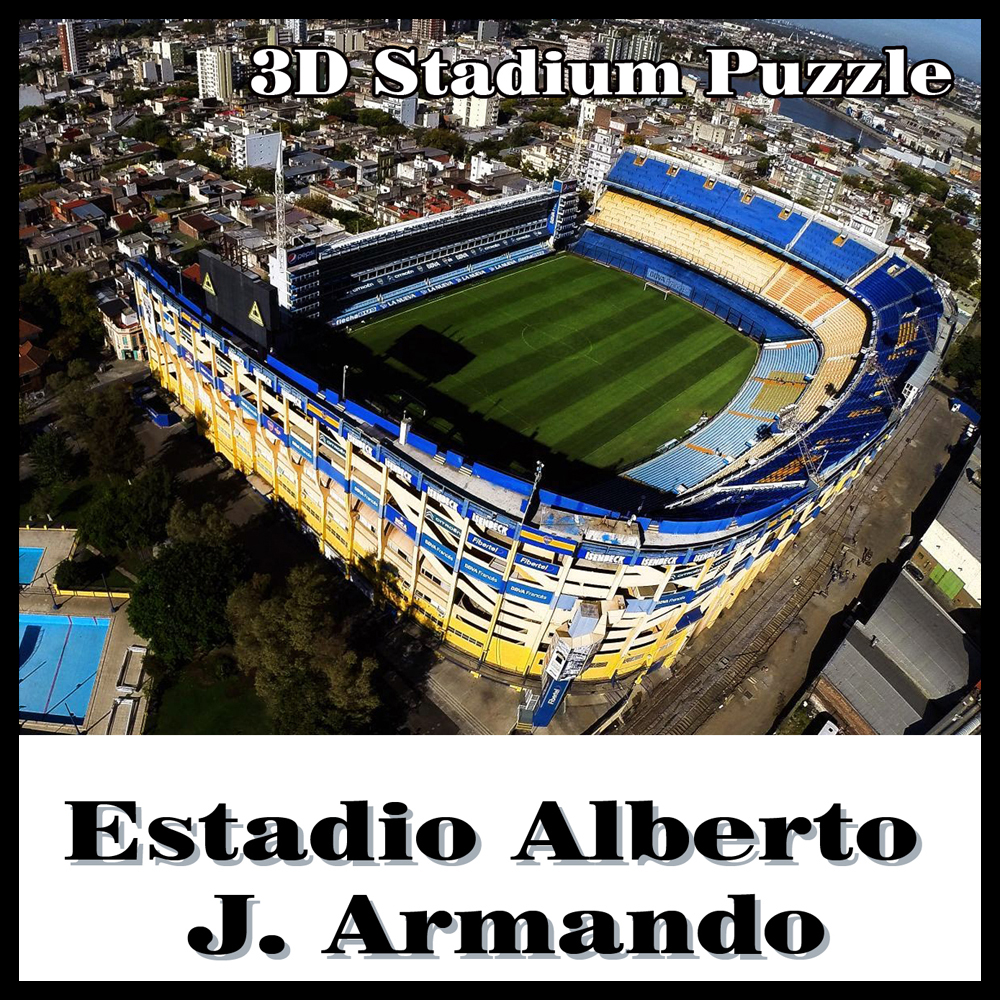 Clever & Happy3D puzzel voetbal stadiumLa Bombonera puzzel model Games Atletico Boca Juniors souvenir Speelgoed Halloween Kerst