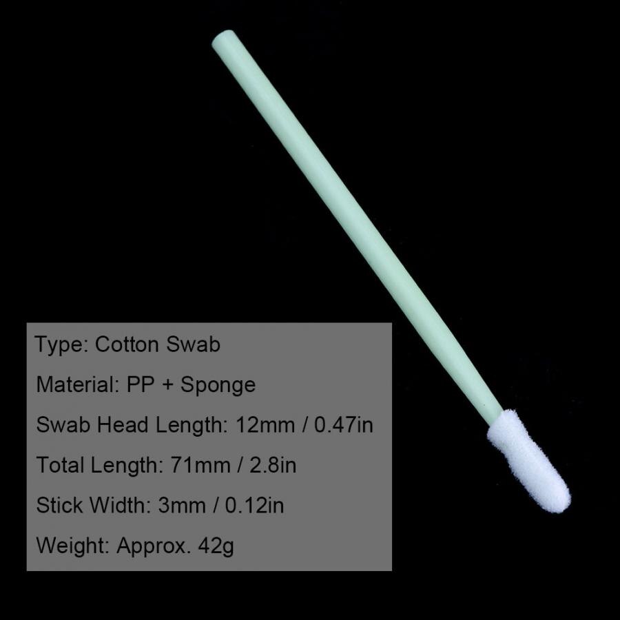 100 Pcs Anti-Statische Foam Wattenstaafjes Ronde Tip Stick Voor Printer/Disk/Lens Wattenstaafjes Ronde tip Stok