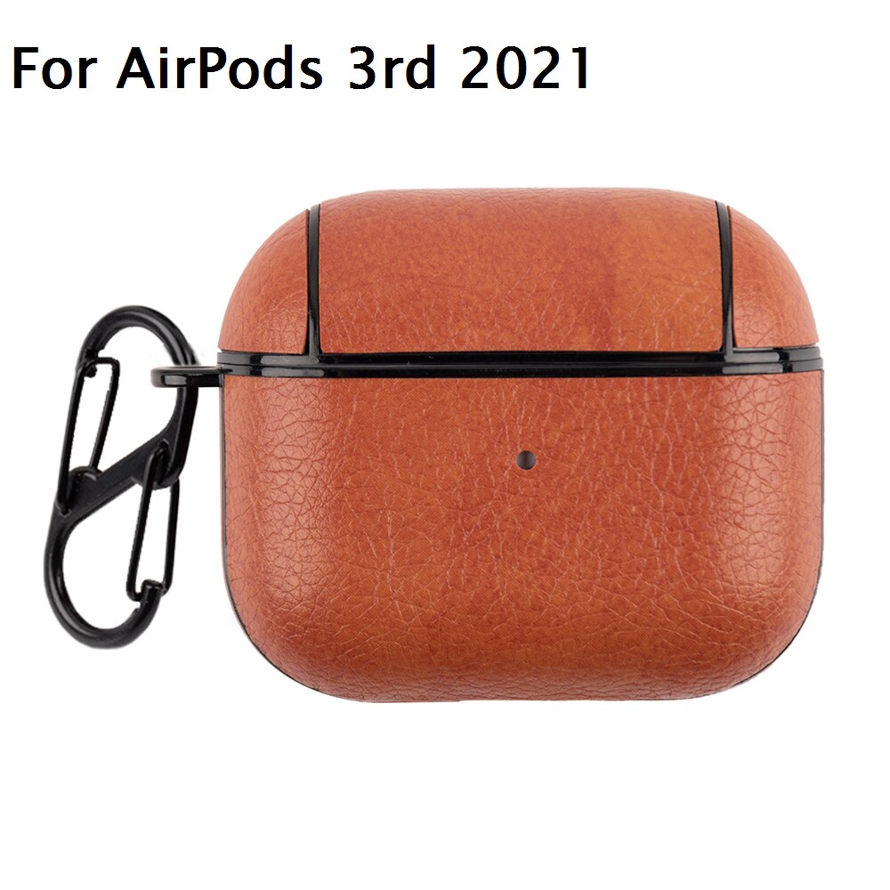 Pentru apple airpods pro 3 husă din piele pentru căști husă rezistentă la șocuri pentru airpods 3 2 1 cutie de încărcare pentru căști wiilress stil business: P3 pentru airpod-uri 3