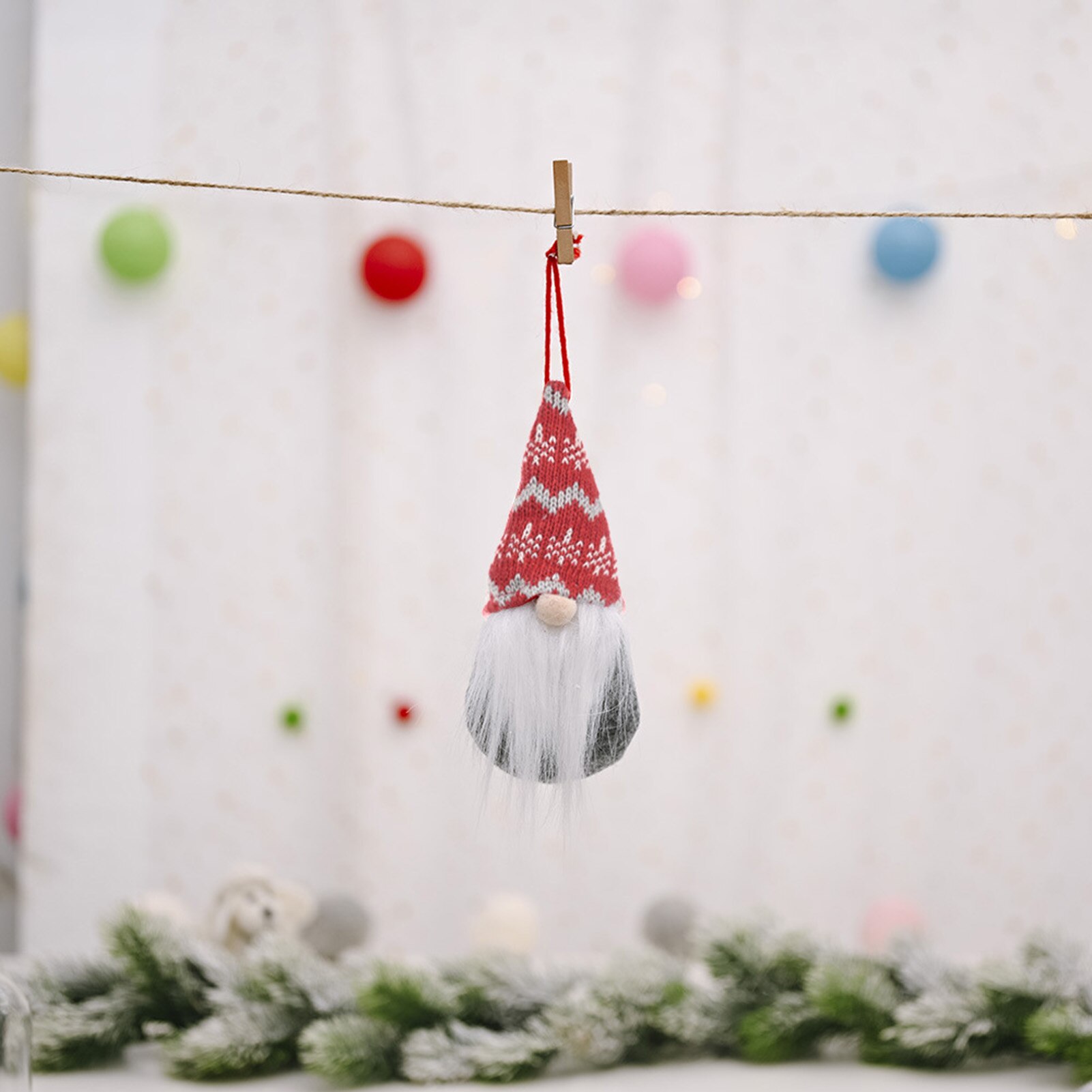 Mini Christmas Decoration Xmas Tree Hanging Gadget DIY Deco Lanyard for Tnansgiving Festival Gif