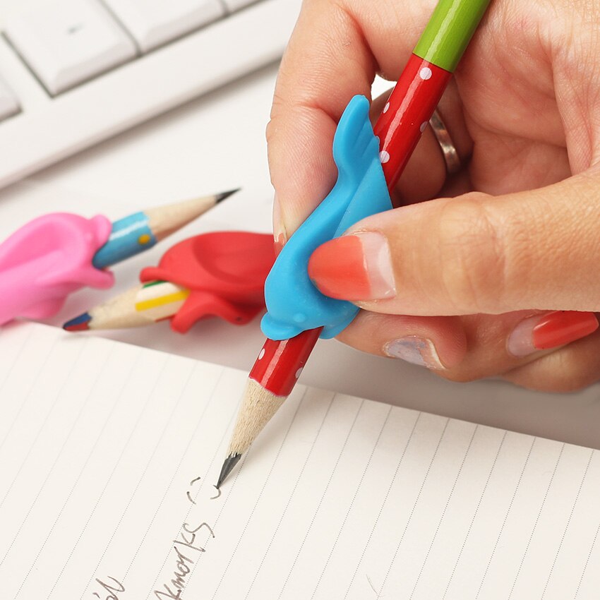 20PCS Fish Style Writing Posture Correction Children Pencil Students Hold a Pen Students Stationery Pencil Practise Device
