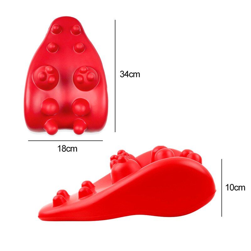 Neck Support Tension Reliever Neck Shoulder Relaxer Red Releases Muscle Tension Relieves Tightness Soreness Theraputic