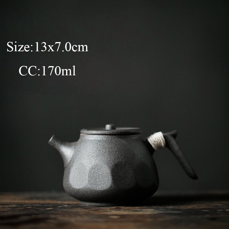 TANGPIN schwarz geschirr keramik kyusu teekanne porzellan Tee topf Getränk: Stil B