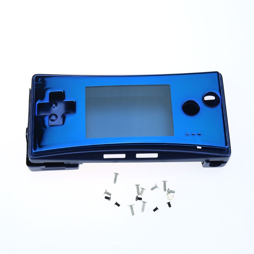 Yuxi Metalen Behuizing Shell Case Voor Nintendo Gameboy Micro Voor Gbm Front Back Cover Faceplate Batterij Houder & Schroeven