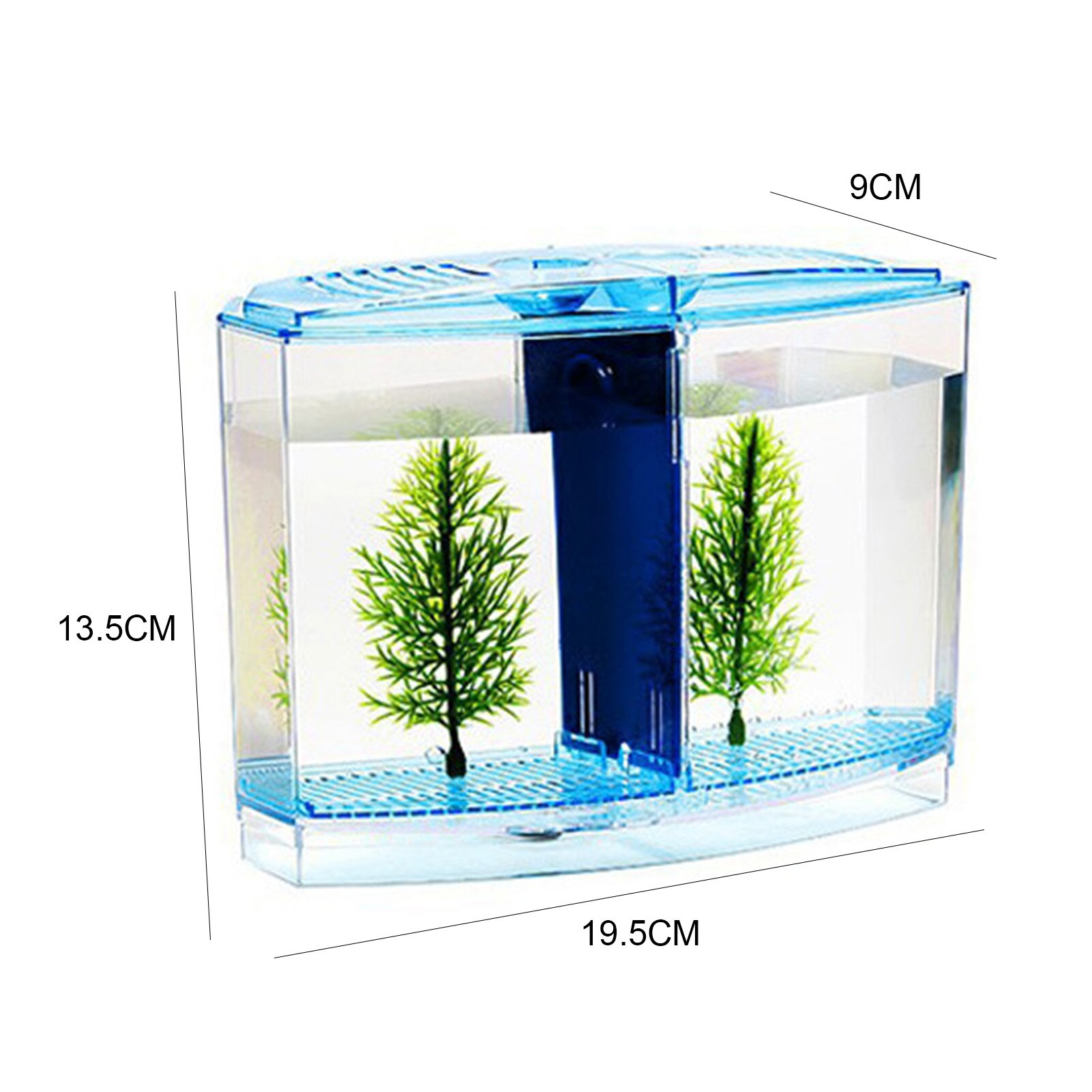 Multifunctional Acrylic Split Fish Tank Breed Box with LED Light Imitation Plant Fish Tank Acrylic Non-toxic Aquariums