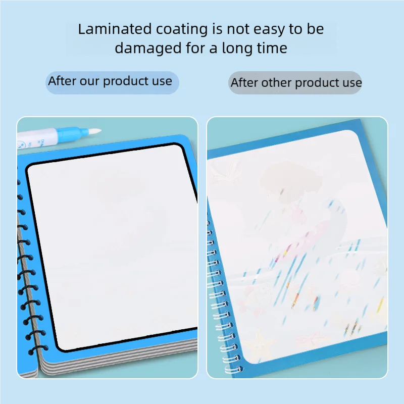 Libro mágico de pintura al agua para niños juegos Montessori libros para colorear juguetes educativos para bebés de 1 a 3 años