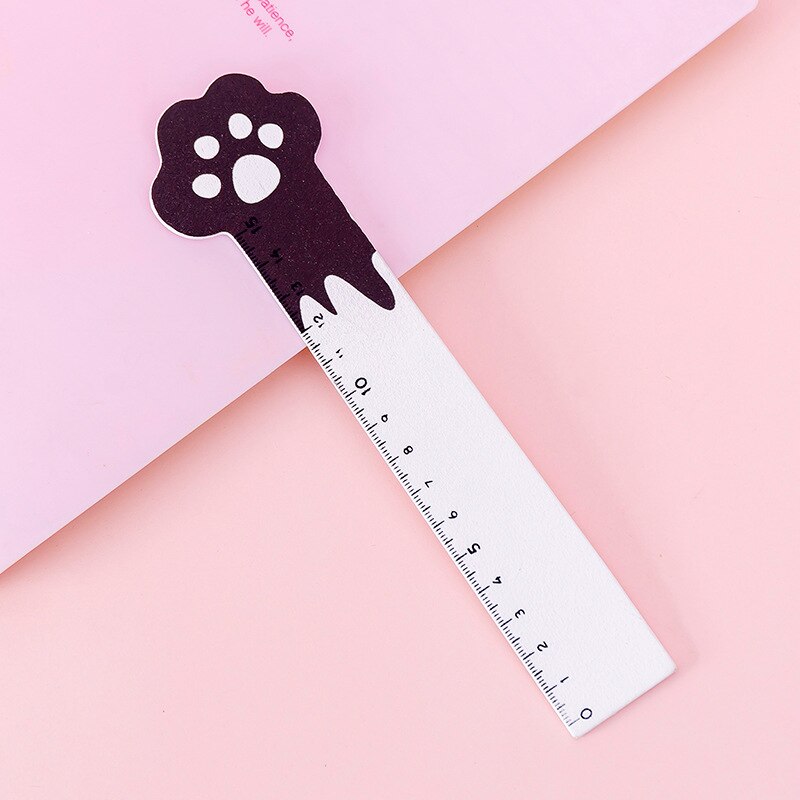 Claw Ruler 15CM Cute Cat Claw Wooden Ruler Kawaii Parallel St... – Vicedeal