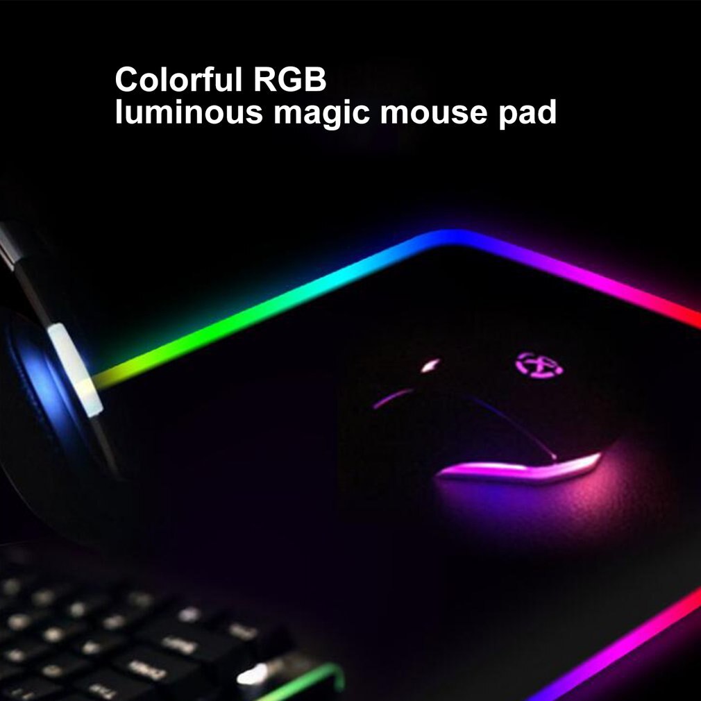 1 pcs Colorful RGB luminoso Sinfonia mouse pad Gaming mouse pad RGB Colorato Gaming Mouse Pad Grande Rilievo di Mouse