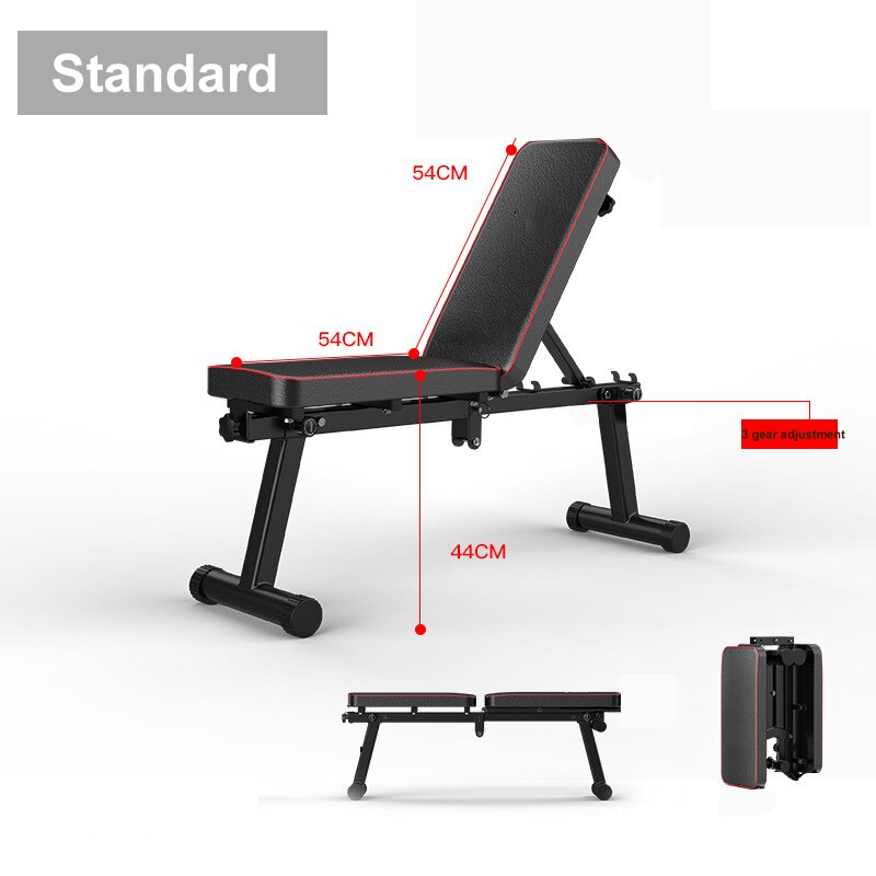 Bancos de pesas portátiles, equipo de Fitness, mancuernas para gimnasio en casa, entrenamiento muscular, otro banco: Negro
