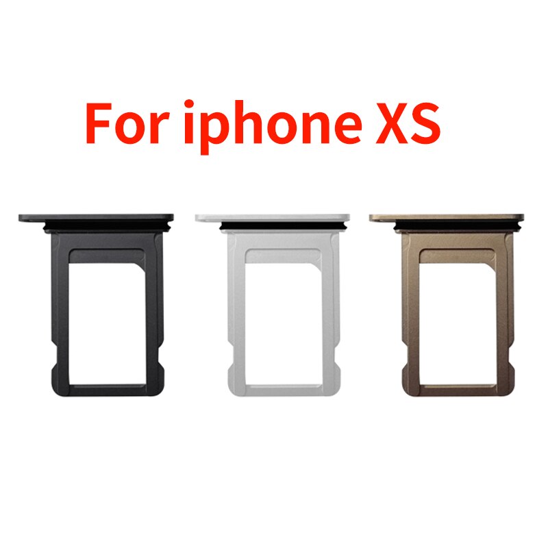 100 stück/lot nano-sim-kartensteckplatzhalter mit gummidichtung für iphone xs sim-kartensteckplatzadapter