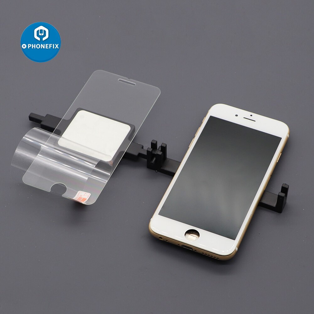 PHONEFIX Cell Phone Screen Protector Film Cover Attach Holder DIY Tools for iPhone Repair Samsung Huawei Screen Attach Holder