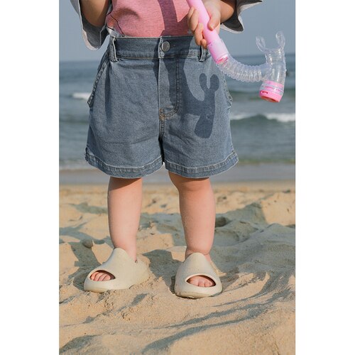 Jongens Meisjes Denim Shorts Alle-Wedstrijd Bovenkleding Kinderen Zomer Buitenlandse Losse Casual Broek: 3T