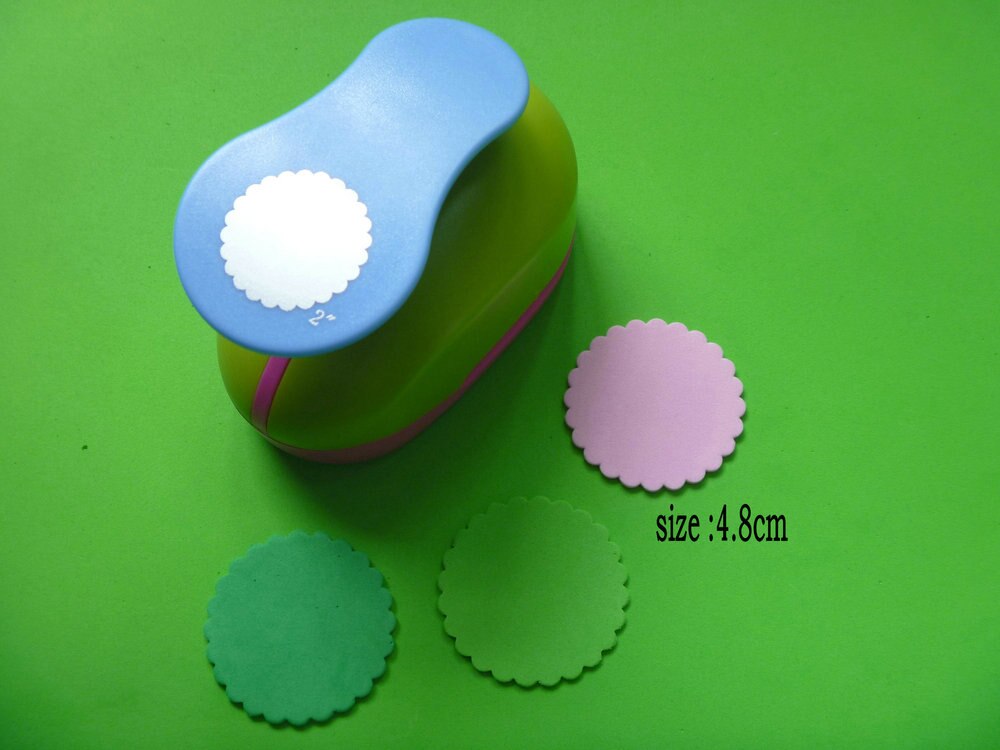 2.5 cm-7.5 cm fala koło dziurkacz ręczny perfurador de EVA dla dzieci robić scrapbookingu scrapbooking dziurkacz papieru dziurkacze z pianki EVA cios: 5.0