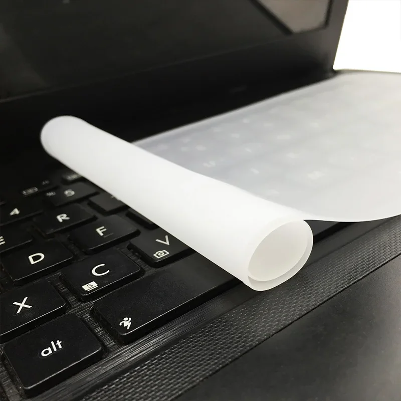 Wasserdichte Laptop-Tastatur, Schutzfolie 10, 11, 12, 13, 14, 15, 17 Zoll, Silikon, transparente Schutzfolie, Tastatur, staubdichte Folie