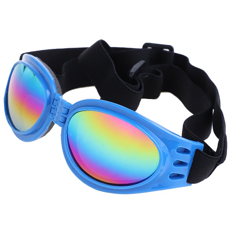 6Colors Foldable Pet Dog Glasses Small and Medium Dog pet glasses Pet Eyewear Waterproof Dog Protection Goggles UV Sunglasses: Blue