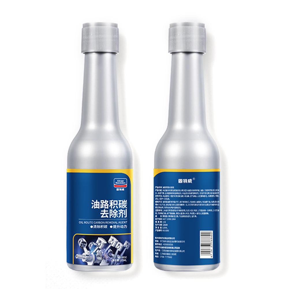 Agente de eliminación de carbono para ruta de aceite de coche, limpiador de depósito de carbono, ahorro de combustible, aditivo de gasolina, protege el motor, arandela de coche, 120ml