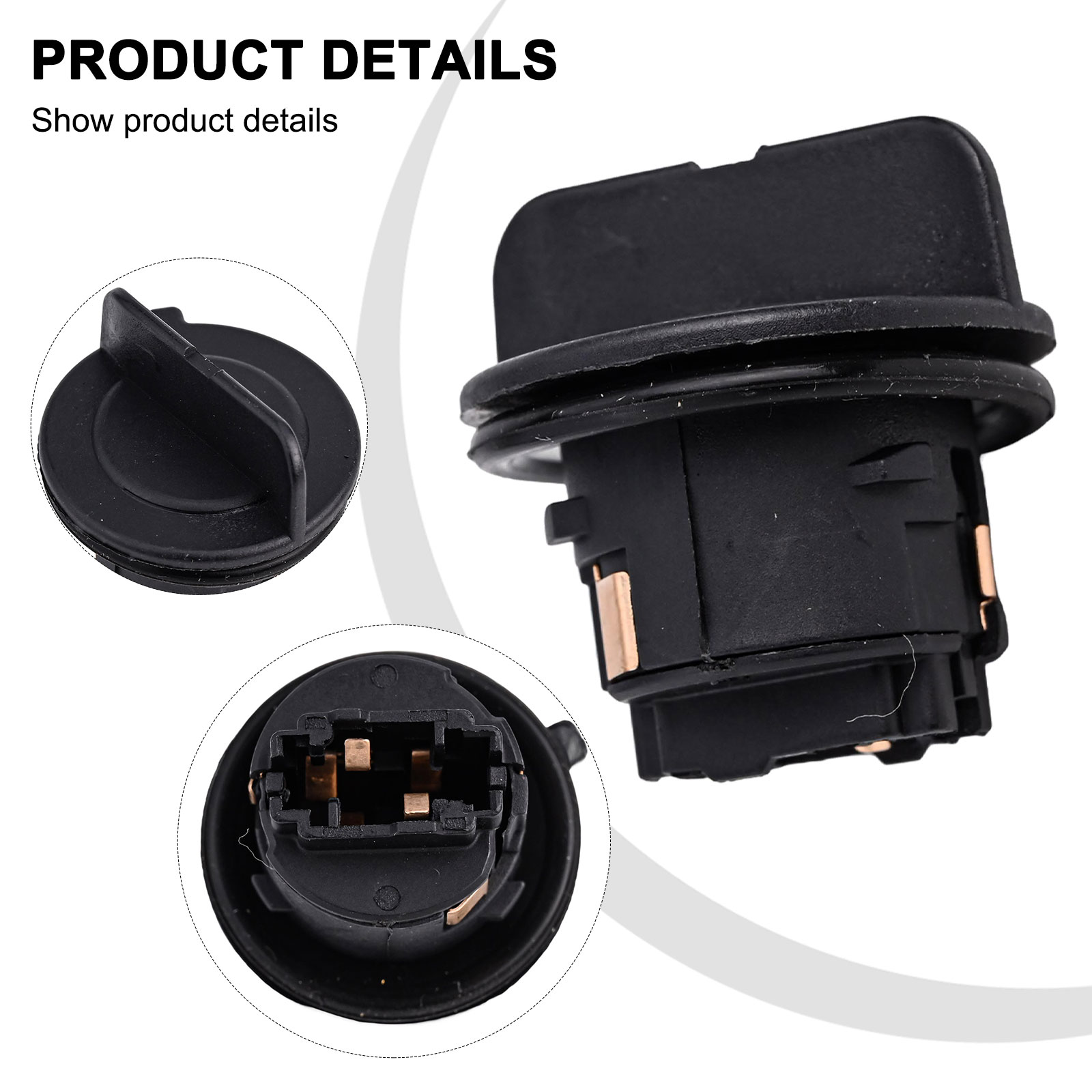 Portalámparas de coche T20, casquillo de lámpara para señales de giro delanteras de coche, Color negro, Material ABS, anticorrosión, fácil de instalar