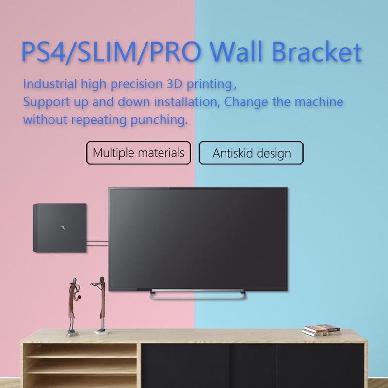 Abs Mainframe Rack Muur Houder Voor PS4 Pro Rack Wall Mount Pad Dock Gamepad Stand