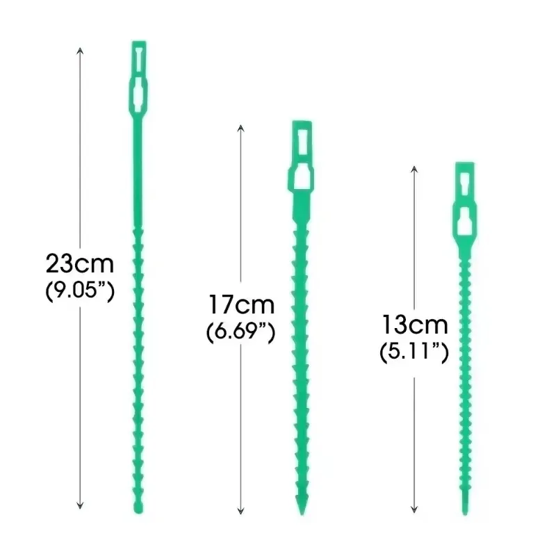 Adjustable Plastic Plant Cable Ties Reusable Garden Self-locking Zip Cables Ties Vine Tree Shrubs Support Fastener Organizer