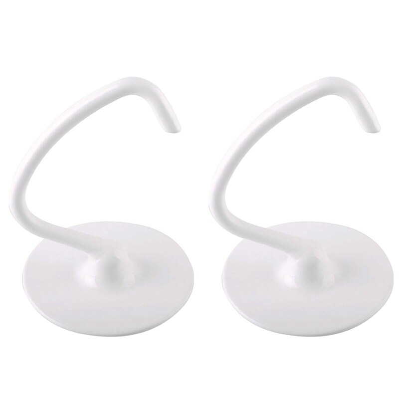 Spiral Coated Metal Dough Hook and Dough Hook Mixing Head for K45DH K45 Inclined Bench Mixer,Bread Hook Attachment 2Pcs: Default Title