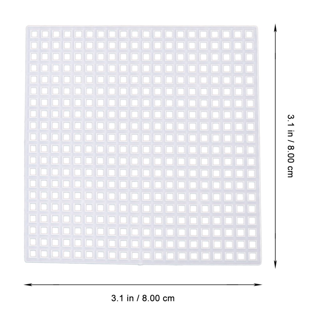 50 pièces maille toile feuilles point de croix couture toile feuilles pour broderie acrylique fil artisanat tricot et Croche