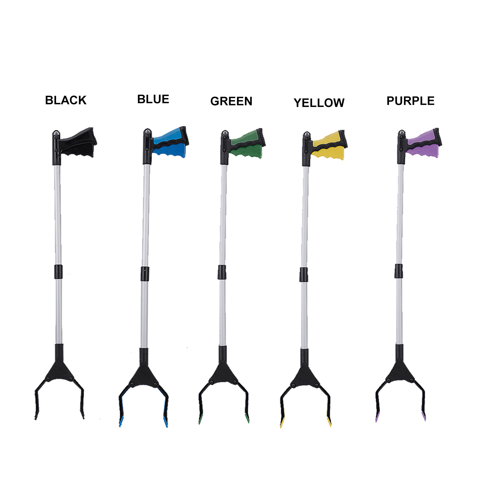 Foldable Leaf Pickup Litter Picker Outdoor Garden Gripper Reaching Aids Garbage With Magnetic Stick Grabber Tool Nabber Trash